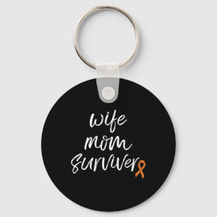 CRPS Bewustzijn Oranje Ribbon Vrouw Moeder Overlev Sleutelhanger