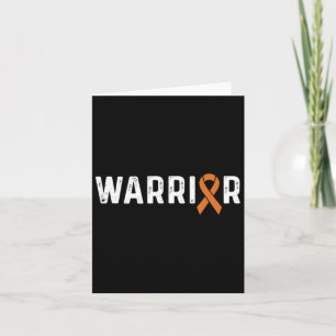 CRPS Bewustzijn Oranje Ribbon Warrior Kaart