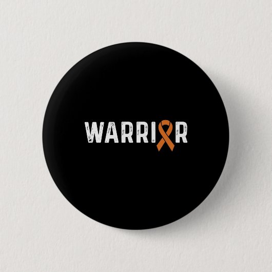 CRPS Bewustzijn Oranje Ribbon Warrior Ronde Button 5,7 Cm (Voorkant)