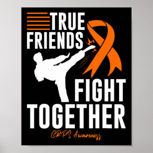 CRPS Bewustzijn Vriend Ondersteuning Vechtsporten Poster