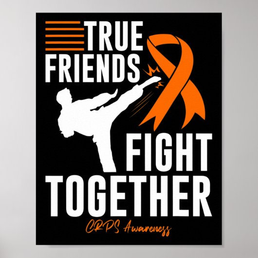 CRPS Bewustzijn Vriend Ondersteuning Vechtsporten Poster (Voorkant)