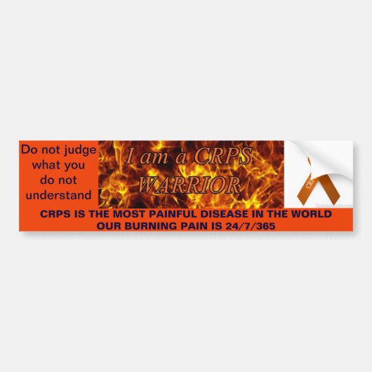 CRPS-bumpersticker, CRPS-strijder Bumpersticker (Voorkant)