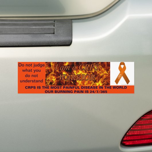 CRPS-Bumpersticker, CRPS Warrior Bumpersticker (Op auto)