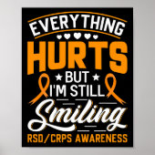 CRPS Complex Regional Pain Syndrome Awareness Nove Poster (Voorkant)