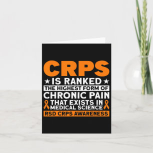 CRPS is gerangschikt als de hoogste pijn RSD CRPS  Kaart
