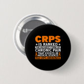 CRPS is gerangschikt als de hoogste pijn RSD CRPS Ronde Button 5,7 Cm (Voorkant /achterkant)