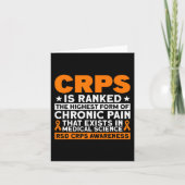 CRPS is gerangschikt de hoogste pijn RSD CRPS bewu Kaart (Voorkant)