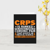 CRPS is gerangschikt de hoogste pijn RSD CRPS bewu Kaart (Gele Bloem)