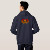 CRPS RSD Awareness Ribbon Wings Hoodie (Achterkant volledig)