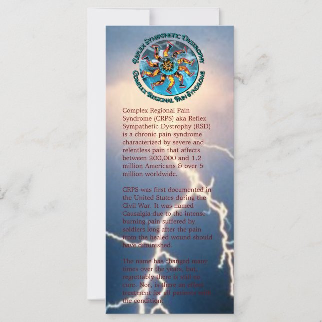 CRPS RSD Awareness World of Fire & Ice Rack Kaart (Voorkant)