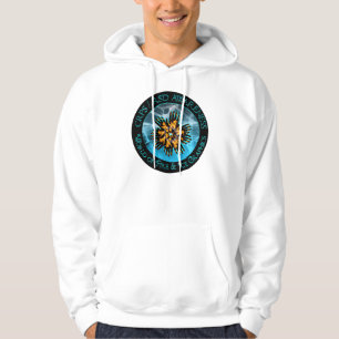 CRPS/RSD Blauwe bliksemschicht voor Logo en blades Hoodie