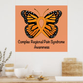 CRPS/RSD Butterfly of Hope Ribbon Poster (Keuken)