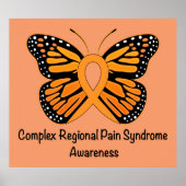 CRPS/RSD Butterfly of Hope Ribbon Poster (Voorkant)