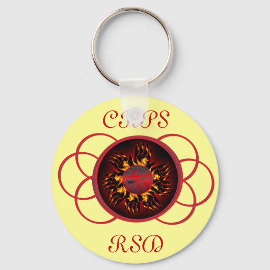 CRPS/RSD-lava-gloed en Sleutelhanger met schuifwie (Voorkant)