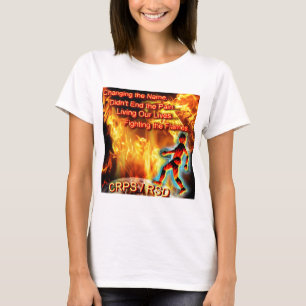 CRPS/RSD Onze levens leiden en de vlammen bestrijd T-shirt