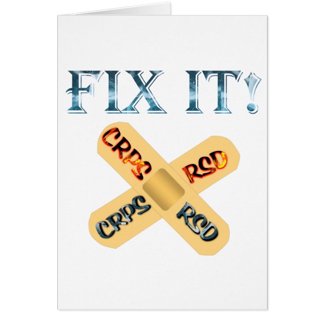 CRPS / RSD Repareer het! Verbruikscategorie X (Voorkant)