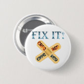 CRPS / RSD repareren het! Band-steun X Ronde Button 5,7 Cm (Voorkant /achterkant)
