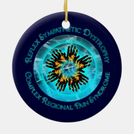 CRPS RSD Sterkte Courage Hope Faith Ornament (Achterkant)