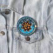 CRPS/RSD Turquoise Circlet Ronde Button 7,6 Cm (In situ)