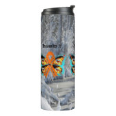 CRPS RSD Warrior Survivor Ribbon Butterfly Fire Thermosbeker (Gedraaid links)