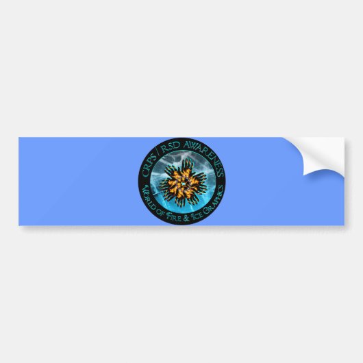 CRPS/RSD World of Fire & Ice Bumpersticker (Voorkant)