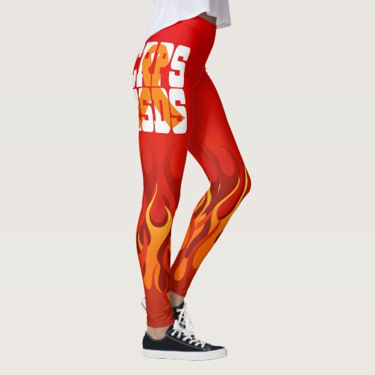 CRPS / RSDS Oranje lint met Leggings voor vlammen (Rechts)