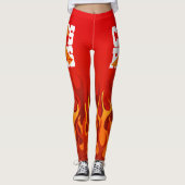 CRPS / RSDS Oranje lint met Leggings voor vlammen (Voorkant)