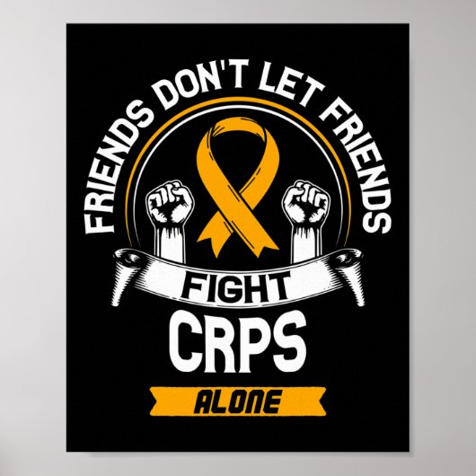 CRPS Survivor Algodystrophy Awareness Ribbon Poster (Voorkant)