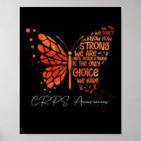 CRPS Vlinder Oranje Lint CRPS Awareness