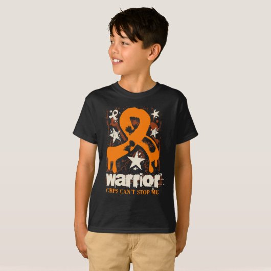 CRPS Warrior Complex Regional Pain Syndrome Awaren T-shirt (Voorkant volledig)