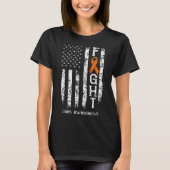 CRPS Warrior US Flag RSD CRPS Awareness T-shirt (Voorkant)
