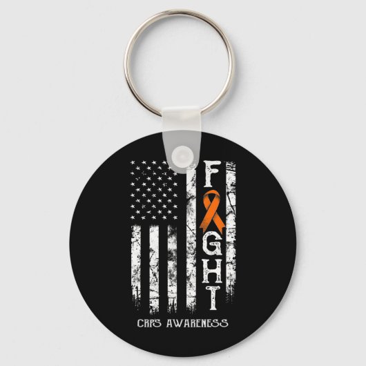 CRPS Warrior US Flag RSD CRPS Bewustzijn Sleutelhanger (Voorkant)