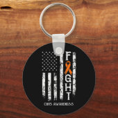 CRPS Warrior US Flag RSD CRPS Bewustzijn Sleutelhanger (Voorkant)