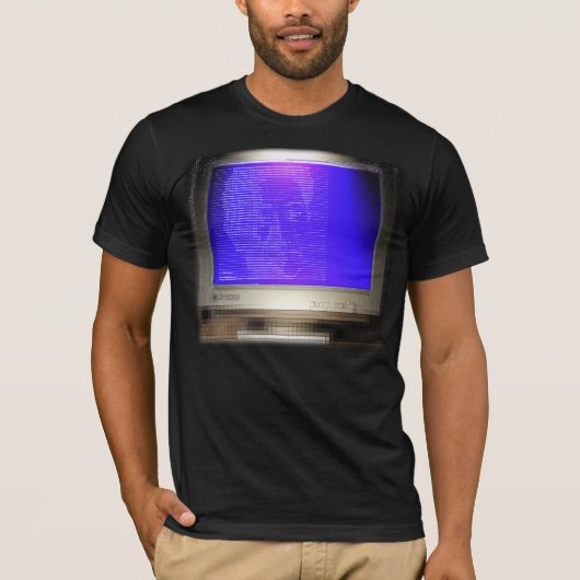CRT-Scherm-shirt ASCII KUNSTSCHEMA Shirt (Voorkant)
