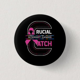 Cruciaal een Vangst Intercept Cancer Breast Cancer Ronde Button 3,2 Cm
