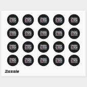 Cruciaal een Vangst Intercept Cancer Breast Cancer Ronde Sticker (Vel)
