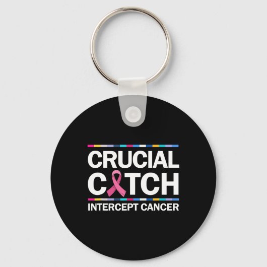 Cruciaal een Vangst Intercept Cancer Breast Cancer Sleutelhanger (Voorkant)