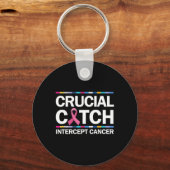Cruciaal een Vangst Intercept Cancer Breast Cancer Sleutelhanger (Voorkant)
