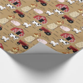 Cruciaal verpakkingspapier voor Boerderij in het l Cadeaupapier (Hoek)