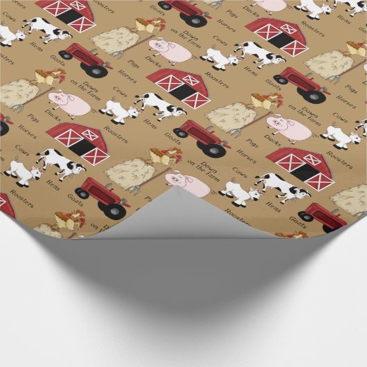 Cruciaal verpakkingspapier voor Boerderij in het l Cadeaupapier (Hoek)