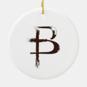 "Crucified" 2022 keramische siervoorwerpen Keramisch Ornament (Achterkant)