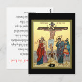 Crucifion of the Lord Prayer Card Briefkaart (Voorkant / Achterkant)