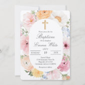 Crucifix  baptismInvitation Kaart (Voorkant)