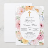 Crucifix  baptismInvitation Kaart (Voorkant / Achterkant)