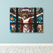 Crucifix Canvas Afdruk (Insitu (Houten vloer))