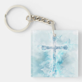 Crucifix Digital Art Sleutelhanger