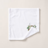 Crucifix en Flowers Bath Towel Set Bad Handdoek (Wasdoekje)