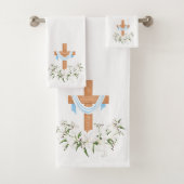 Crucifix en Lilies Bad Handdoek (Insitu)