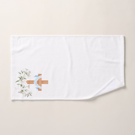 Crucifix en Lilies Bad Handdoek (Handdoek)