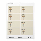 Crucifix Etiket (Full Sheet)
